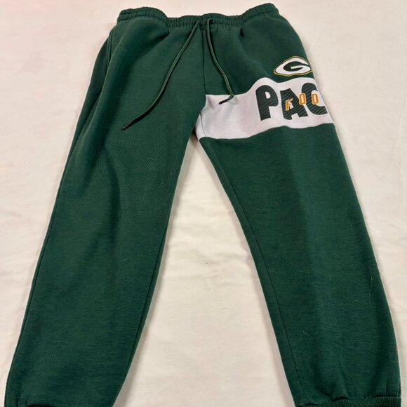 ~~Vintage Green Bay Packers NFL APPAREL Joggers Sweat Pants Adult Large - Picture 1 of 5